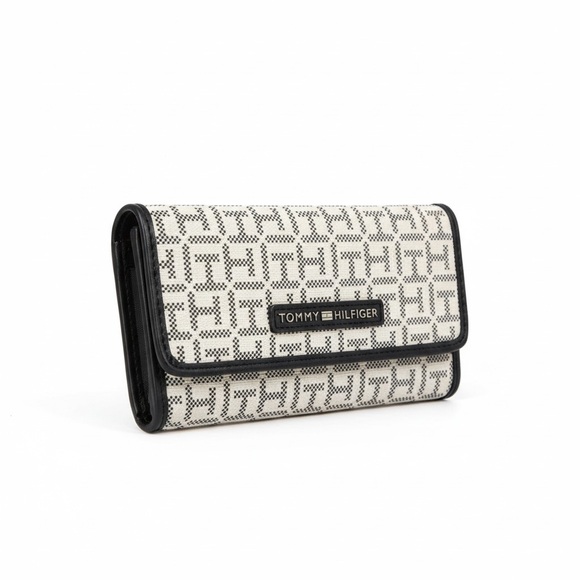 Tommy Hilfiger Handbags - Tommy Hilfiger Monogram Black and White Wallet